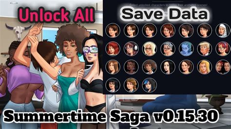Hot Summertime Saga Unlock All Girls V01530 Save Data