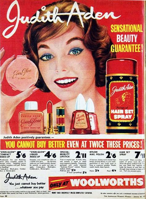 Judith Aden 1959 Vintage Makeup Ads Makeup Ads Vintage Makeup