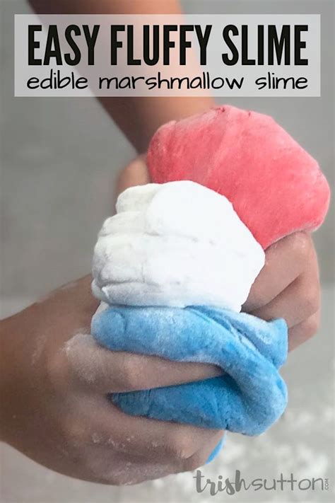 Easy Fluffy Slime Edible Marshmallow Slime Recipe