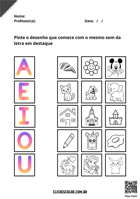 Atividades Alfabeto Educação Infantil 4 Anos