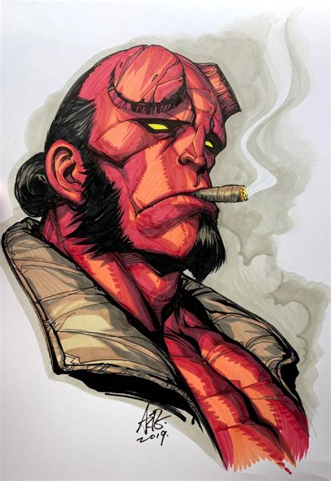 Hellboy Stanley Artgerm Lau Hellboy Art Hellboy Comic Hellboy