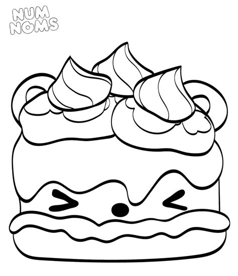Num Noms Coloring Pages Kolorowanki Jelly Raspberry Nom Drawing
