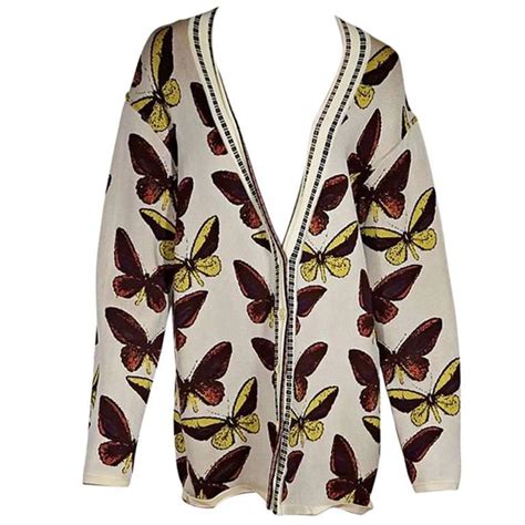 Multicolor Vintage Alaia Oversized Butterfly Cardigan For Sale At 1stdibs