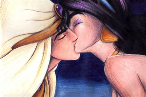 Jasmine And Aladdin Kiss Disney Pinterest Disney Artworks And