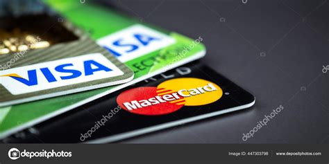 Visa Visa Electron Master Card Bank Credit Cards Closeup Mastercard