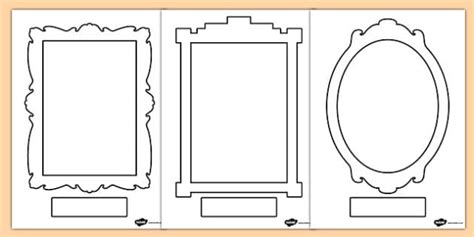 Free Self Portrait Frame Templates Primary Resources