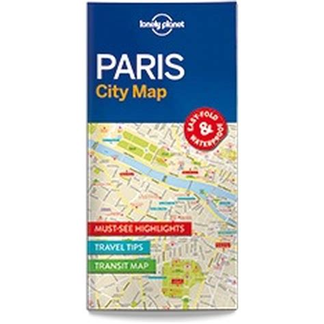 Lonely Planet Paris City Map Mapy Měst Čeština