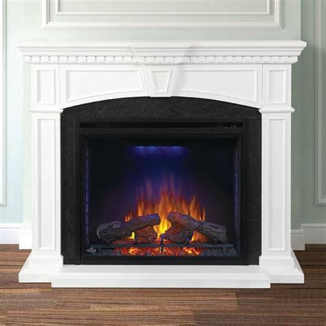 A perfect solution for anyone wanting the calming aesthetics of a fireplace without the need for venting. Napoleon Taylor 33-Inch Electric Fireplace - White ...