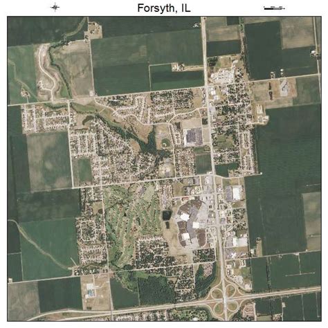 Aerial Photography Map Of Forsyth Il Illinois