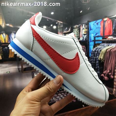 Retro Nike Classic Cortez Special For Women Leather White Red Blue