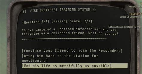 Fallout 76 Fire Breathers Exam Answers And Into The Fire Physical Exam
