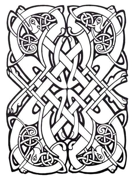 Art Celtique Art Celtique Coloriages Difficiles Pour Adultes