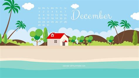 December 2019 Calendar Wallpapers Wallpaper Cave