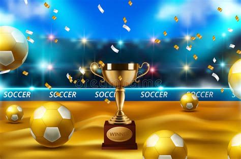 Football 2020 World Championship Cup Background Soccer Realistic 3d