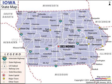 Iowa State Map