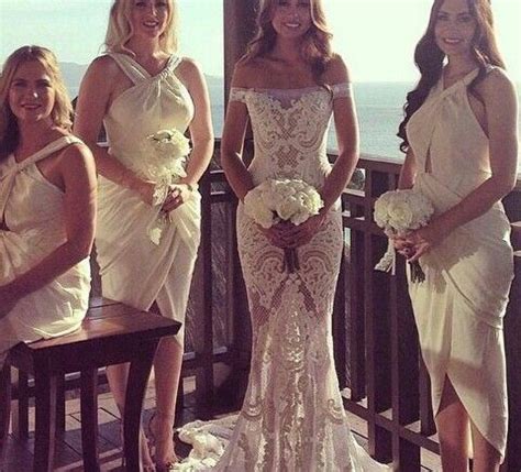 Love The Nude Color Under The White Bride Wedding Gowns Bride Style