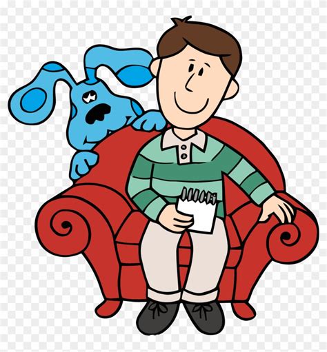 Download Blue S Clues Clip Art And Man Clipart Png Blue S Clues Steve Coloring Pages