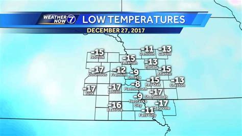 Record Breaking Low Temperatures Wednesday