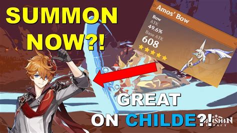 Genshin Impact Childe Amos Bow In Crimson Witch Domain Lvl 90