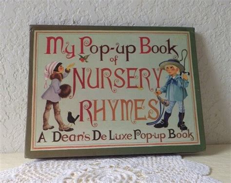 My Pop Up Book Of Nursery Rhymes Deans Deluxe Pop Up Etsy