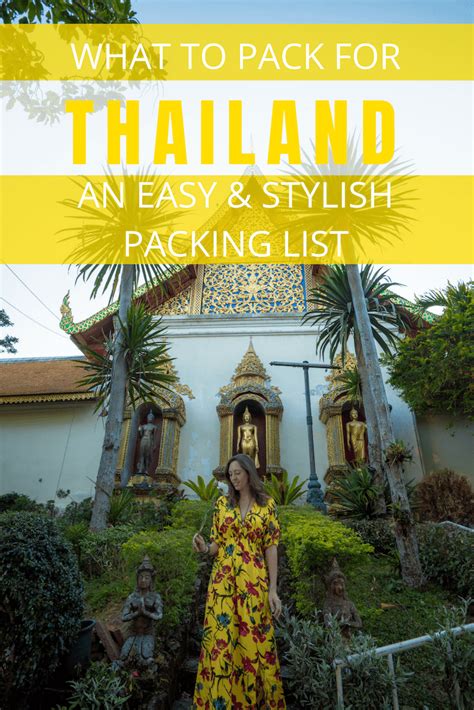 Heres A Stylish Easy Thailand Packing List For Your Next Trip To The
