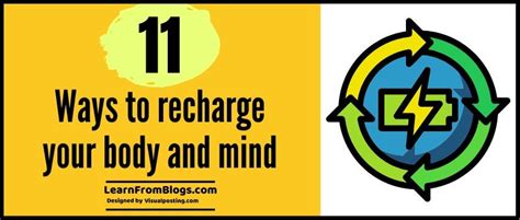 11 ways to recharge your body and mind