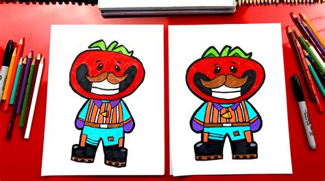 How To Draw Tomato Head From Fortnite Art For Kids Hub