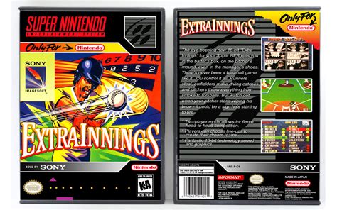 Gaming Relics Super Nintendo Vertical Style Extra Innings