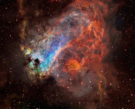 The Omega Nebula M17 Also Called The Swan Nebula Or Especially On