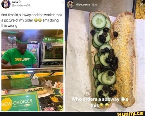 Hrs Ume M Subway And The Worker Look Really Funny Memes Funny