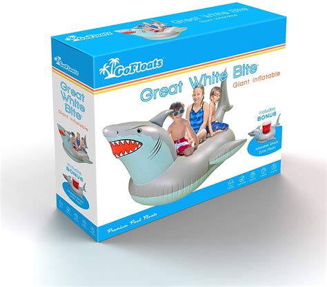 Inflatable Pool Shark Float Etsy