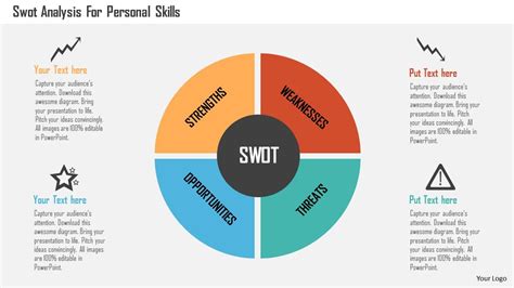 Swot Analysis For Personal Skills Flat Powerpoint Design Powerpoint