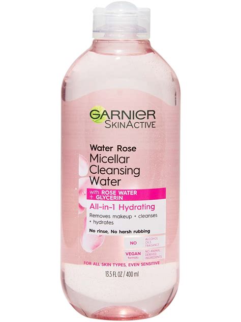 Water Rose Micellar Cleansing Water And Makeup Remover Garnier Skinactive