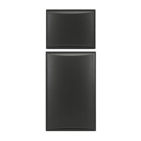 Dometic Raised Black Aluminum Refrigerator Door Panel Set For 2852 2862