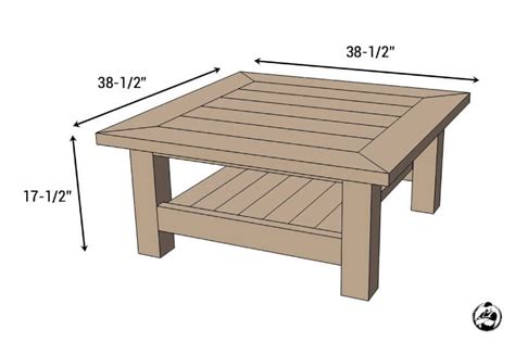 I also intend on ripping a floor joist (3 x 8). Square Coffee Table w/ Planked Top { Free DIY Plans ...