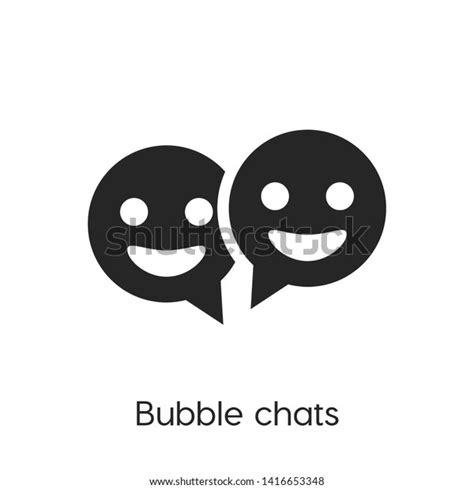 Bubble Chats Icon Vector Symbol Stock Vector Royalty Free 1416653348