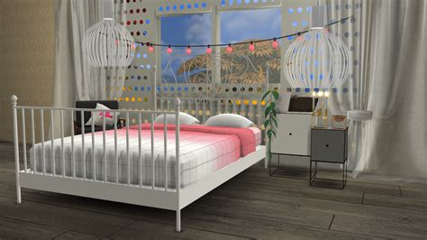 Sims 4 White Bed Cc