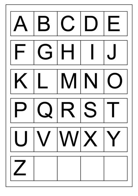Capital Letters Alphabet Kids Learning Activity Capital Letters