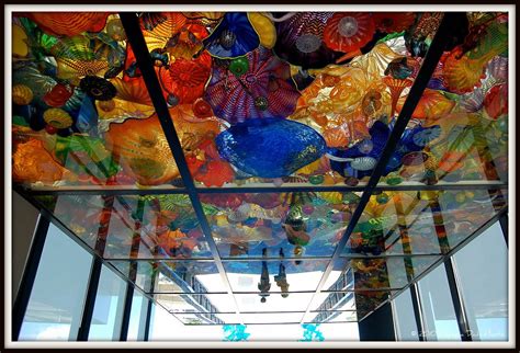 Bridge Of Glass In Tacoma Dale Chihulys Work Fills The Ceiling Of