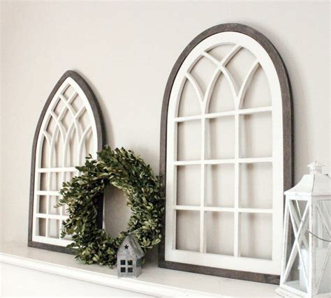 Wooden Arch Arched Frame Farmhouse Window Wooden Frame Farmhouse