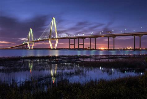 South Carolina Arthur Ravenel Jr Cooper River Bridge Photograph By