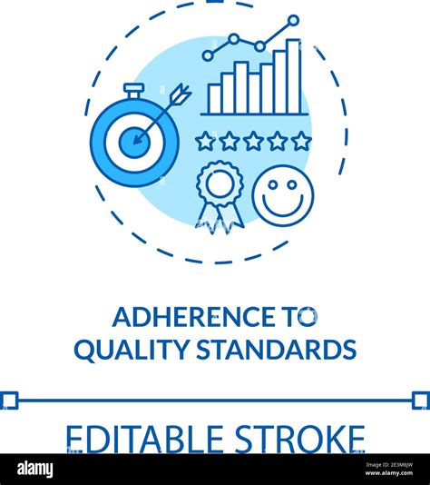 Adherence To Quality Standards Concept Icon Stock Vector Image Art Alamy