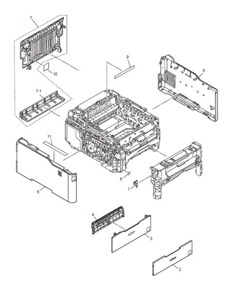 Brother Mfc L3730cdn Parts List And Illustrated Parts Diagrams