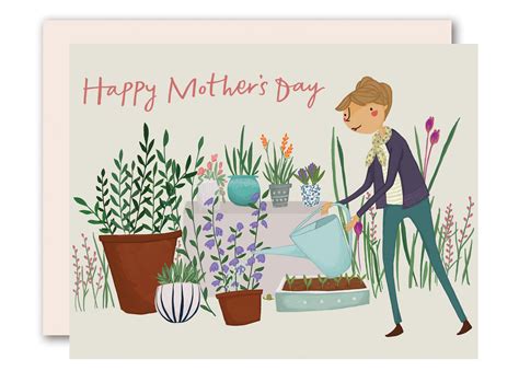 Garden Mother S Day Card Pencil Joy