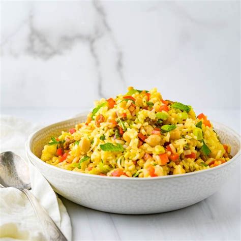 Curried Rice Salad With Ginger Curry Dressing Recipe Rice Side Dish