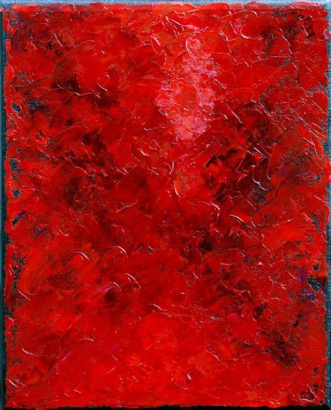 Abstract Red And Black Oil Painting