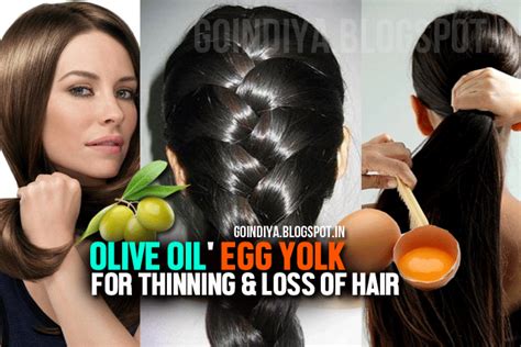 Olive Oil And Egg Yolk For Thinning Loss Of Hair Thick And Strong Hair