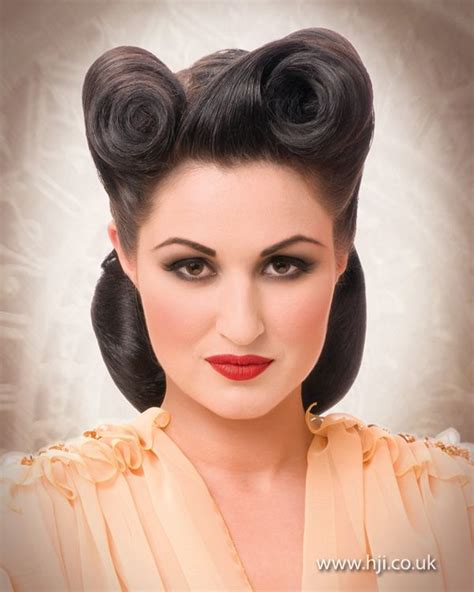 Vintage Style Victory Rolls Hairstyle Hairstyle Gallery Vintage Hairstyles Retro