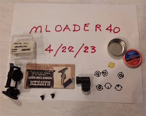 SOLD - SPF Globe front sight and TC Vernier rear sight for TC Hawken