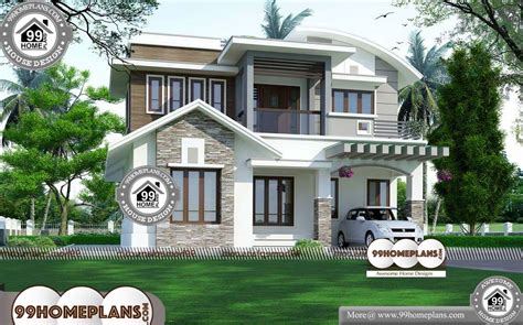 2nd floor elevation designs for double floor houses. Indian House Plan with Elevation with Double Floor House ...